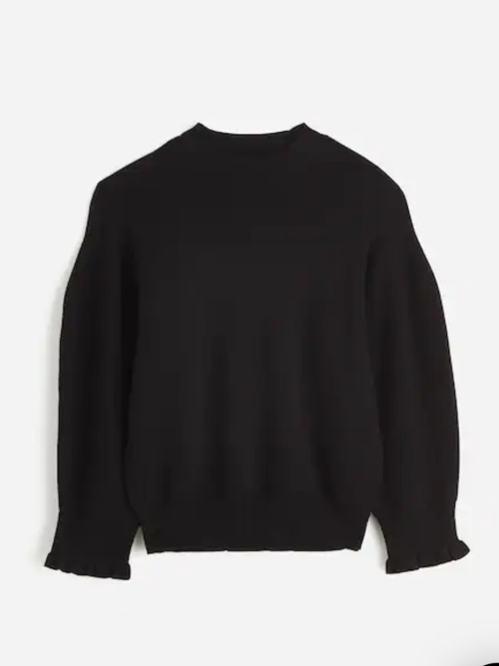 Madewell Merino Wool Ruffle Mockneck Sweater